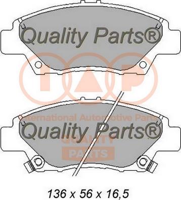 IAP QUALITY PARTS 704-06082 - Bremžu uzliku kompl., Disku bremzes www.autospares.lv