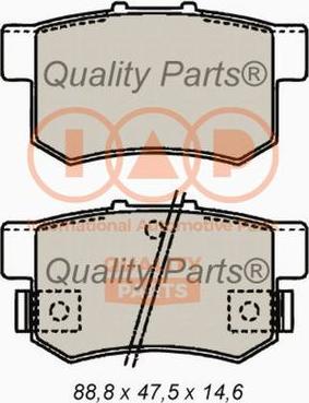 IAP QUALITY PARTS 704-06035P - Bremžu uzliku kompl., Disku bremzes autospares.lv