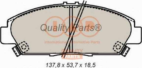 IAP QUALITY PARTS 704-06036 - Brake Pad Set, disc brake www.autospares.lv