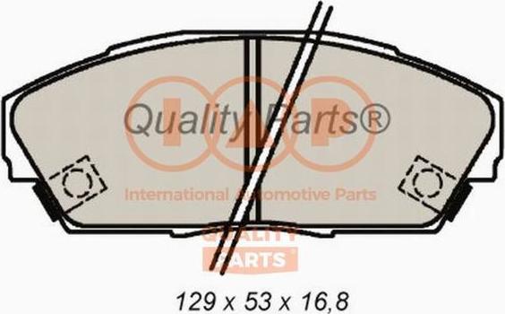 IAP QUALITY PARTS 704-06033 - Тормозные колодки, дисковые, комплект www.autospares.lv