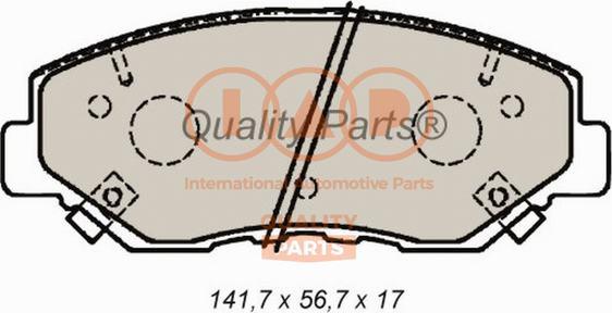 IAP QUALITY PARTS 704-06026P - Bremžu uzliku kompl., Disku bremzes autospares.lv