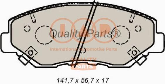 DODA 1070120068 - Brake Pad Set, disc brake www.autospares.lv