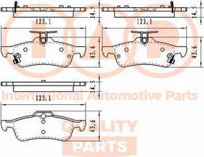 IAP QUALITY PARTS 704-06111 - Тормозные колодки, дисковые, комплект www.autospares.lv