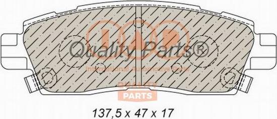 IAP QUALITY PARTS 704-01014 - Bremžu uzliku kompl., Disku bremzes www.autospares.lv