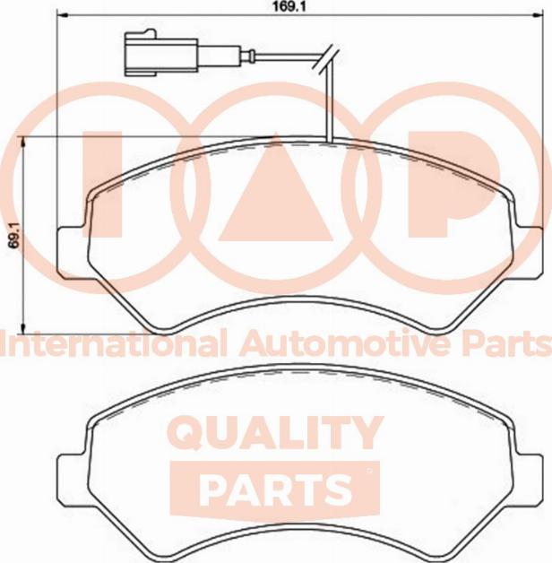 IAP QUALITY PARTS 704-08032P - Bremžu uzliku kompl., Disku bremzes autospares.lv