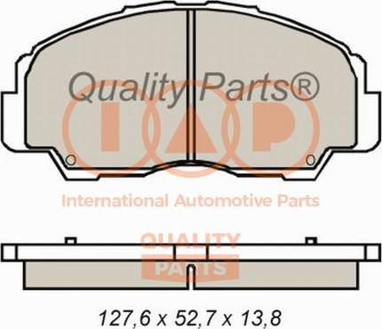 IAP QUALITY PARTS 704-03030 - Brake Pad Set, disc brake www.autospares.lv