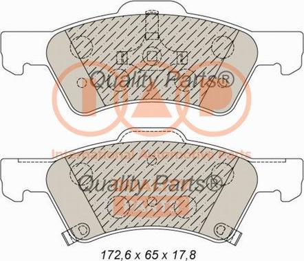 IAP QUALITY PARTS 704-02014 - Bremžu uzliku kompl., Disku bremzes autospares.lv