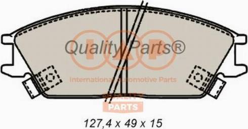 IAP QUALITY PARTS 704-07045 - Bremžu uzliku kompl., Disku bremzes autospares.lv