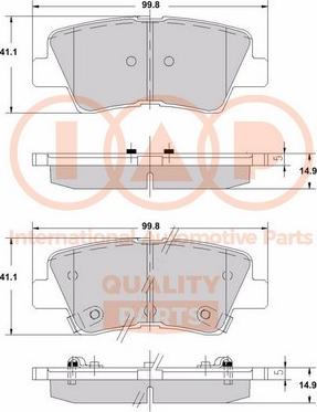 IAP QUALITY PARTS 704-07005X - Тормозные колодки, дисковые, комплект www.autospares.lv