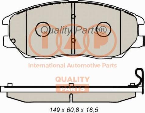 IAP QUALITY PARTS 704-07084 - Bremžu uzliku kompl., Disku bremzes www.autospares.lv