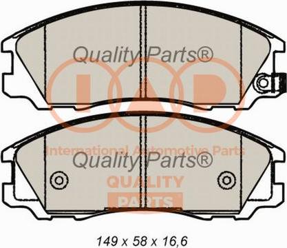 IAP QUALITY PARTS 704-07081 - Bremžu uzliku kompl., Disku bremzes autospares.lv