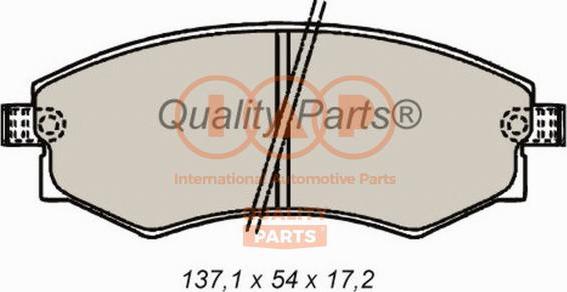 IAP QUALITY PARTS 704-21065P - Тормозные колодки, дисковые, комплект www.autospares.lv