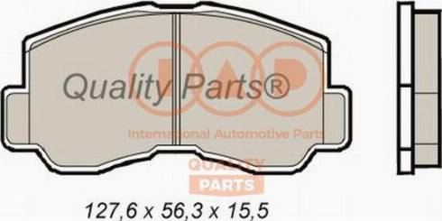 IAP QUALITY PARTS 704-19010 - Тормозные колодки, дисковые, комплект www.autospares.lv