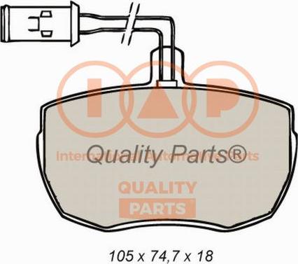 IAP QUALITY PARTS 704-14050X - Bremžu uzliku kompl., Disku bremzes autospares.lv