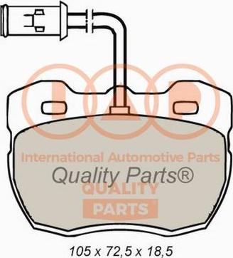 IAP QUALITY PARTS 704-14051X - Bremžu uzliku kompl., Disku bremzes autospares.lv