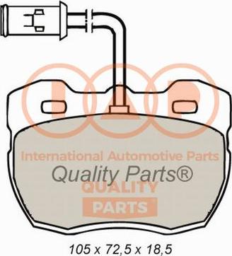 IAP QUALITY PARTS 704-14051 - Bremžu uzliku kompl., Disku bremzes autospares.lv