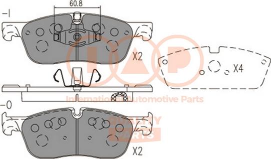 IAP QUALITY PARTS 704-14081 - Brake Pad Set, disc brake www.autospares.lv