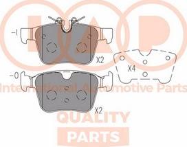 IAP QUALITY PARTS 704-14082X - Bremžu uzliku kompl., Disku bremzes www.autospares.lv