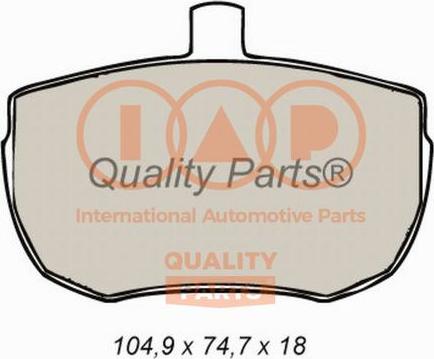 IAP QUALITY PARTS 704-14030X - Bremžu uzliku kompl., Disku bremzes autospares.lv