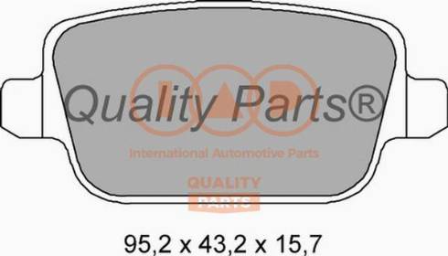 IAP QUALITY PARTS 704-14073X - Bremžu uzliku kompl., Disku bremzes autospares.lv