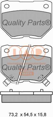 IAP QUALITY PARTS 704-15041 - Brake Pad Set, disc brake www.autospares.lv