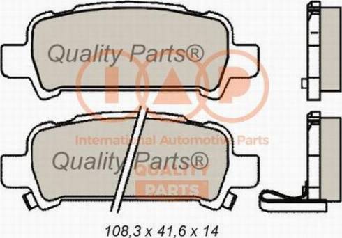 IAP QUALITY PARTS 704-15051X - Bremžu uzliku kompl., Disku bremzes autospares.lv