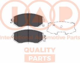 IAP QUALITY PARTS 704-15053X - Bremžu uzliku kompl., Disku bremzes autospares.lv