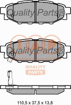 IAP QUALITY PARTS 704-15052 - Bremžu uzliku kompl., Disku bremzes www.autospares.lv