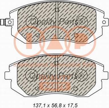 IAP QUALITY PARTS 704-15032X - Bremžu uzliku kompl., Disku bremzes www.autospares.lv