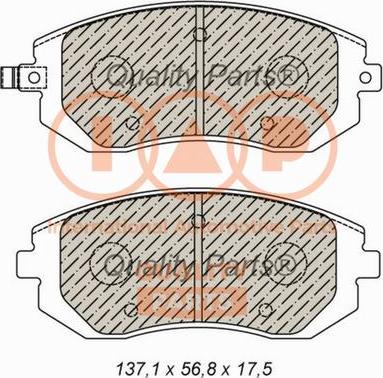 IAP QUALITY PARTS 704-15032 - Bremžu uzliku kompl., Disku bremzes www.autospares.lv