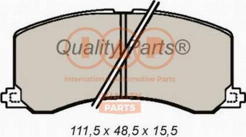 IAP QUALITY PARTS 704-16090X - Bremžu uzliku kompl., Disku bremzes autospares.lv