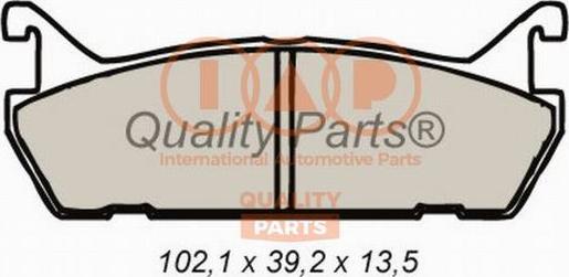 IAP QUALITY PARTS 704-16092 - Brake Pad Set, disc brake www.autospares.lv