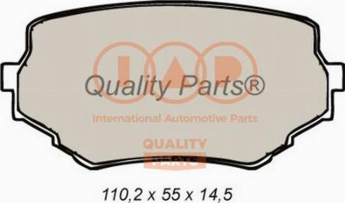 IAP QUALITY PARTS 704-16052X - Тормозные колодки, дисковые, комплект www.autospares.lv