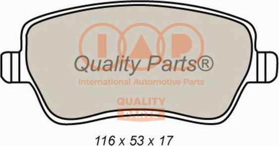 IAP QUALITY PARTS 704-16066P - Bremžu uzliku kompl., Disku bremzes autospares.lv