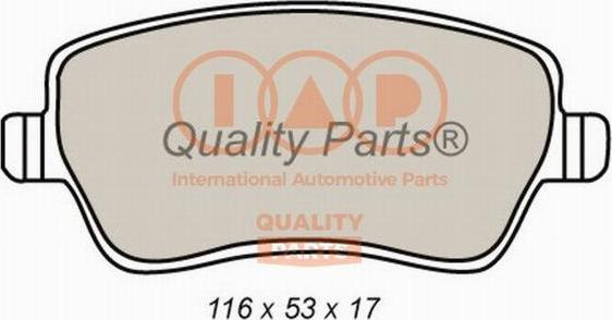 IAP QUALITY PARTS 704-16066 - Bremžu uzliku kompl., Disku bremzes autospares.lv