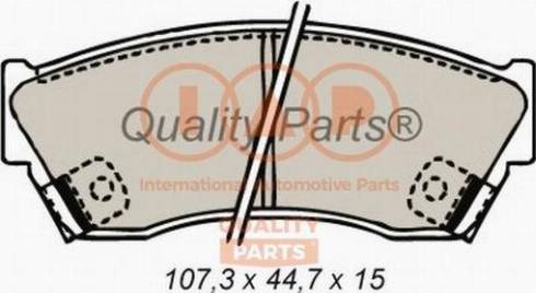 IAP QUALITY PARTS 704-16060X - Тормозные колодки, дисковые, комплект www.autospares.lv