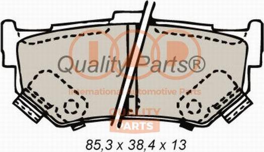 IAP QUALITY PARTS 704-16062 - Bremžu uzliku kompl., Disku bremzes autospares.lv