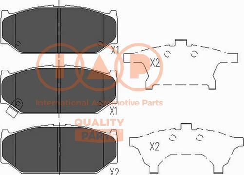 IAP QUALITY PARTS 704-16067X - Bremžu uzliku kompl., Disku bremzes autospares.lv