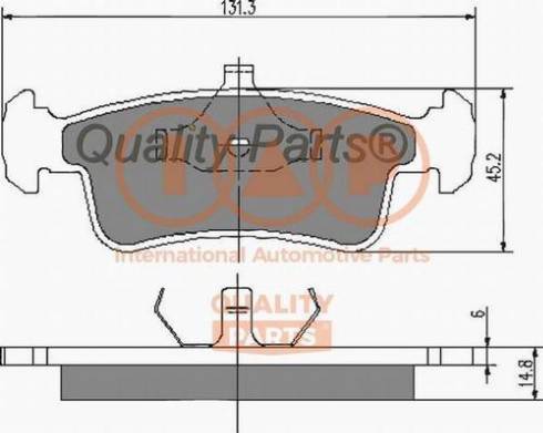 IAP QUALITY PARTS 704-16030X - Bremžu uzliku kompl., Disku bremzes autospares.lv