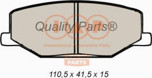 IAP QUALITY PARTS 704-16020X - Brake Pad Set, disc brake www.autospares.lv