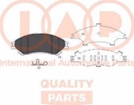 IAP QUALITY PARTS 704-16101 - Brake Pad Set, disc brake www.autospares.lv