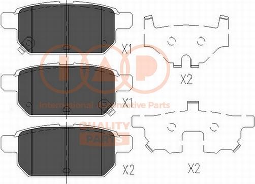 IAP QUALITY PARTS 704-16102 - Bremžu uzliku kompl., Disku bremzes autospares.lv