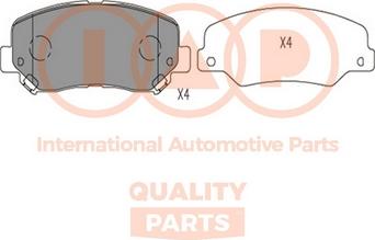 IAP QUALITY PARTS 704-10055 - Тормозные колодки, дисковые, комплект www.autospares.lv