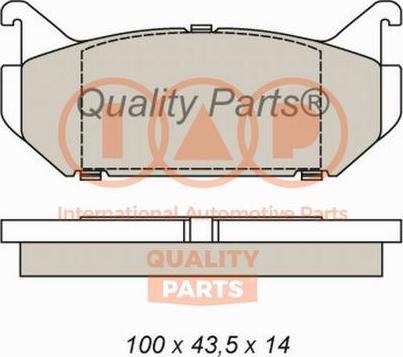 IAP QUALITY PARTS 704-11055 - Bremžu uzliku kompl., Disku bremzes www.autospares.lv