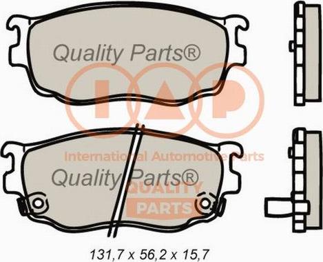 IAP QUALITY PARTS 704-11056X - Bremžu uzliku kompl., Disku bremzes www.autospares.lv