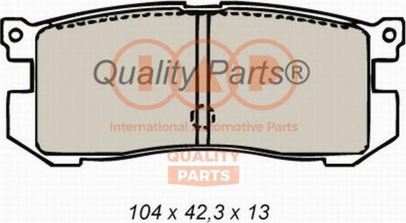 IAP QUALITY PARTS 704-11053 - Bremžu uzliku kompl., Disku bremzes www.autospares.lv