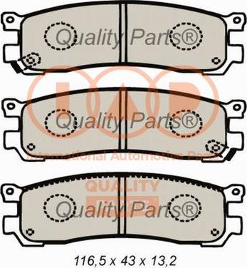 IAP QUALITY PARTS 704-11061 - Bremžu uzliku kompl., Disku bremzes autospares.lv