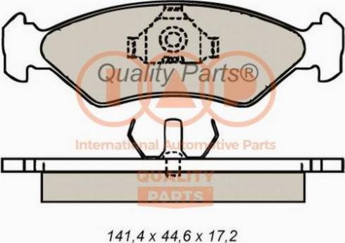 IAP QUALITY PARTS 704-11012X - Тормозные колодки, дисковые, комплект www.autospares.lv