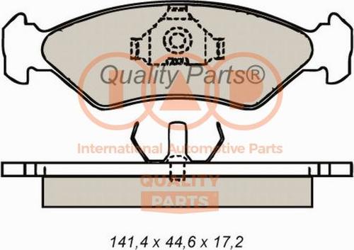 IAP QUALITY PARTS 704-11012 - Тормозные колодки, дисковые, комплект www.autospares.lv