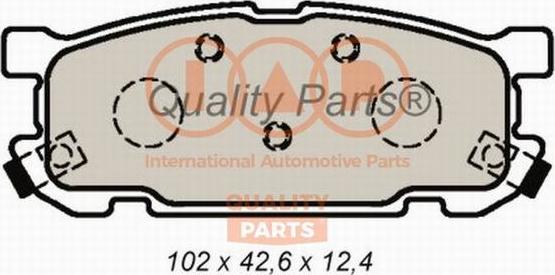 IAP QUALITY PARTS 704-11035 - Bremžu uzliku kompl., Disku bremzes www.autospares.lv